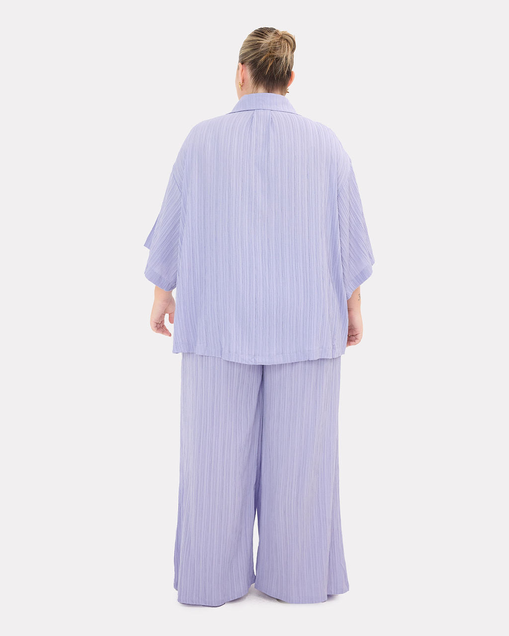 Posey Pants in Purple Crepe - Wide Leg - The Lullaby Club