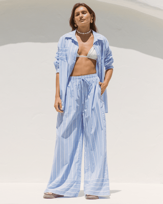 Sage Lounge Pants | Blue Stripe