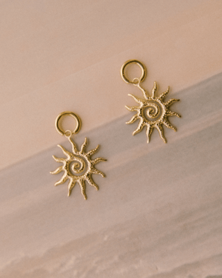 Solar Spiral Earrings