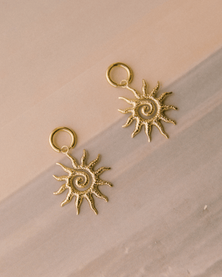 Solar Spiral Earrings