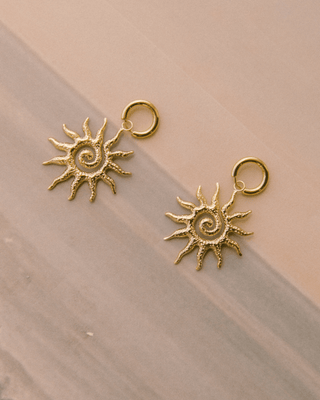 Solar Spiral Earrings