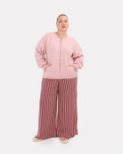 Sophie Knit Bomber in Dusty Rose | Functional Pockets | The Lullaby Club