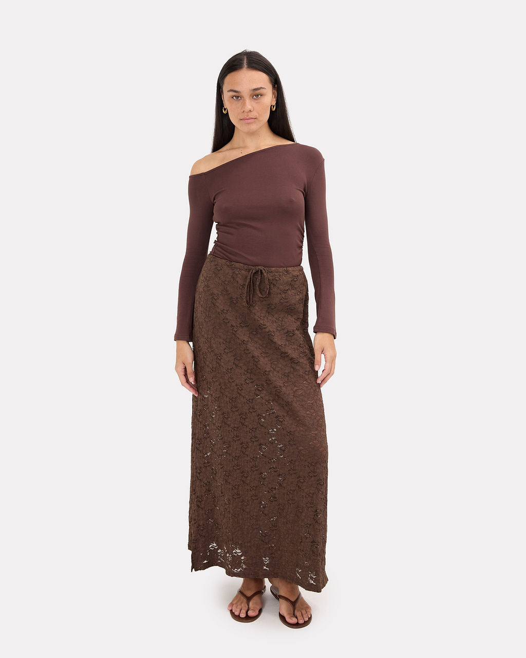 Wren Top in Chocolate | Size Inclusive Maternity Wear | The Lullaby Club