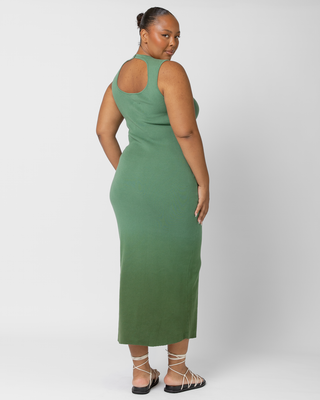 Hazel Knit Dress | Green Ombre