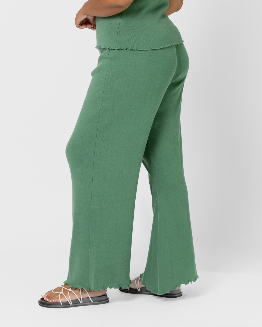 Hazel Knit Pants | Green